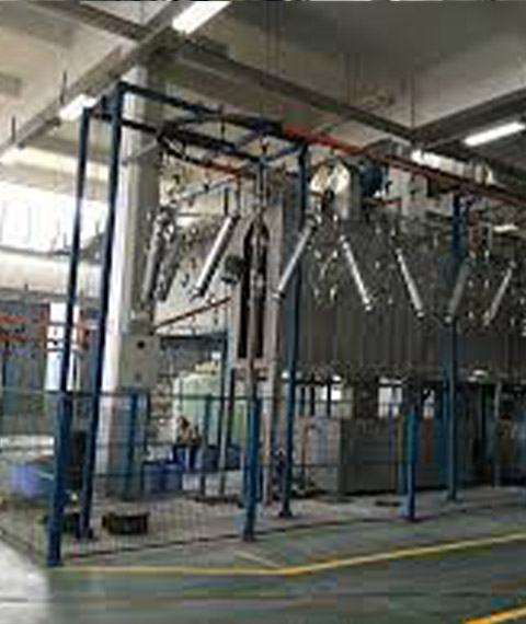 Automatic Liquid Painting Line with DISK Spray Painting Booth