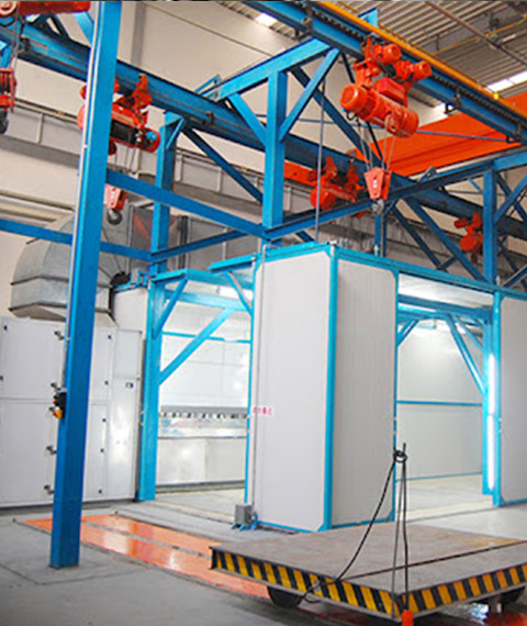 Automatic Powder Coating Line with Power and Free Conveyor