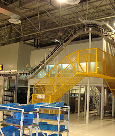 Automatic Powder Coating Line with Shot Blasting Pretreatment and Power&Free Conveyor