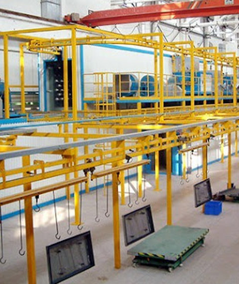 Large Automatic Powder Coating Line diamond net