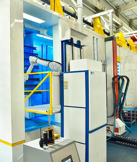 Automatic Powder Coating Line with Shot Blasting Pretreatment and Power&Free Conveyor